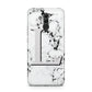 Personalised Grey Initials Heart Marble Huawei Mate 20 Lite