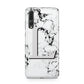 Personalised Grey Initials Heart Marble Huawei P20 Pro Phone Case