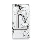 Personalised Grey Initials Heart Marble Huawei P9 Case