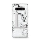 Personalised Grey Initials Heart Marble Protective Samsung Galaxy Case