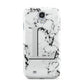 Personalised Grey Initials Heart Marble Samsung Galaxy S4 Case
