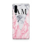 Personalised Grey Inset Marble Initials Huawei P30 Phone Case