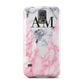 Personalised Grey Inset Marble Initials Samsung Galaxy S5 Case