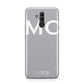Personalised Grey White Initial Huawei Mate 20 Lite