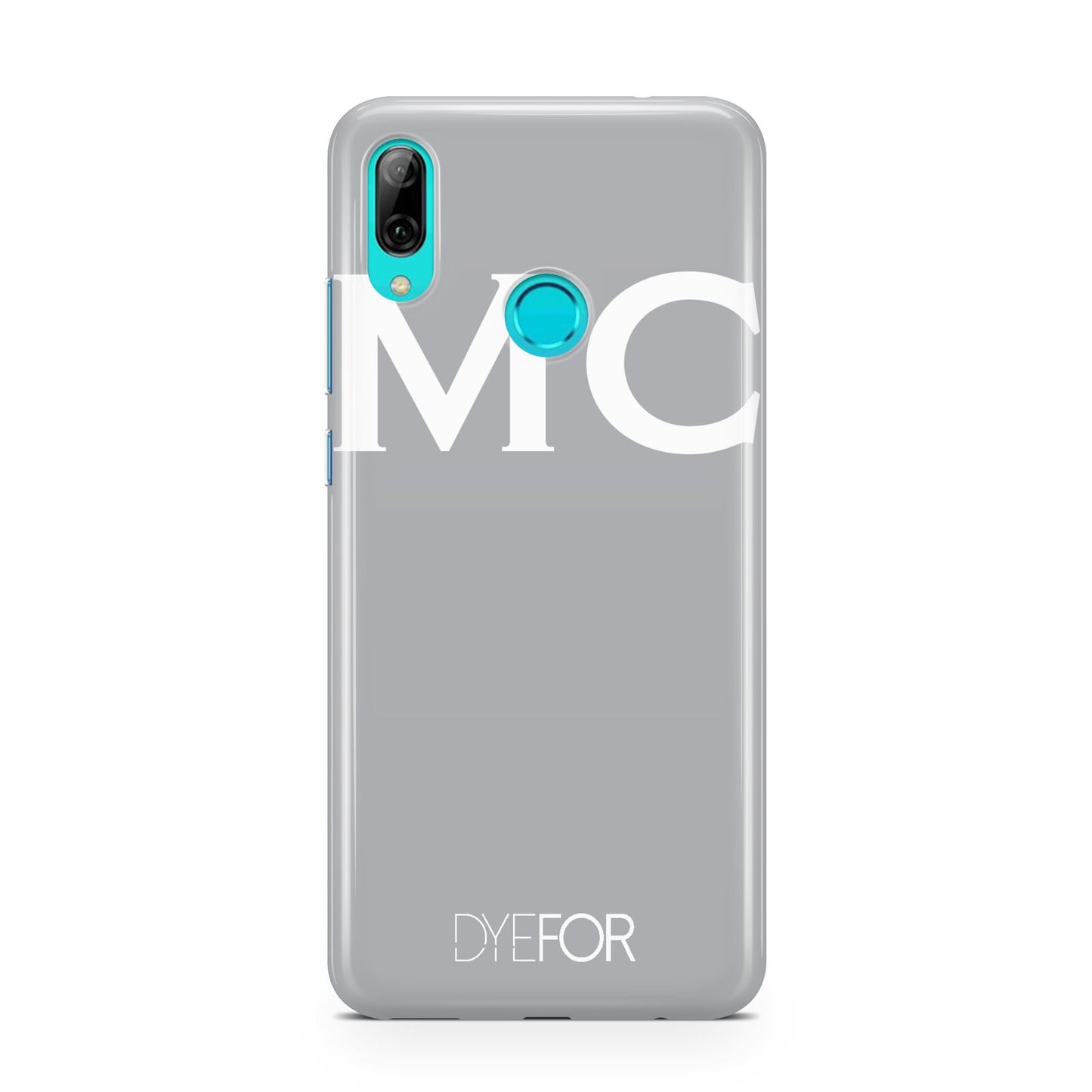 Personalised Grey White Initial Huawei P Smart 2019 Case