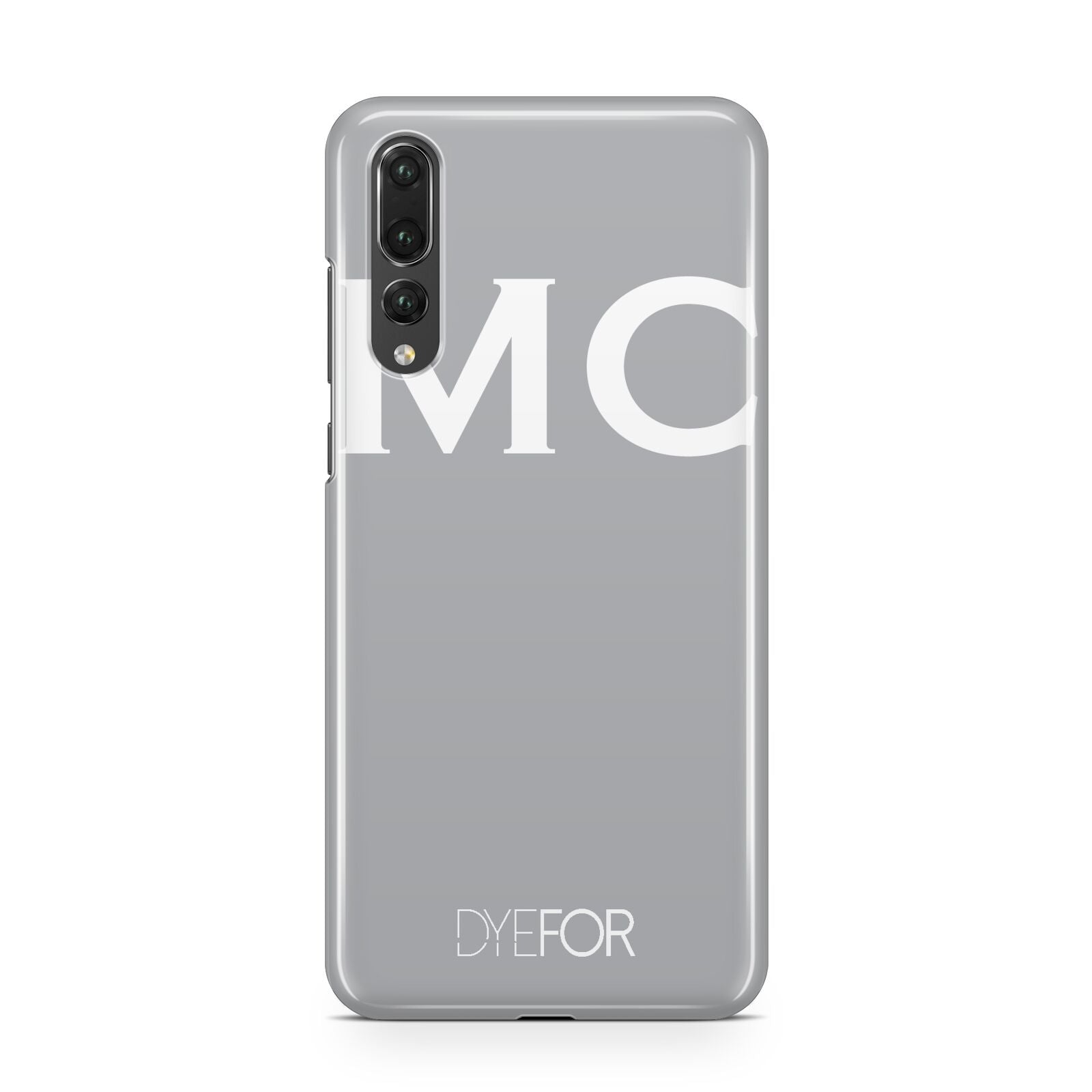 Personalised Grey White Initial Huawei P20 Pro Phone Case