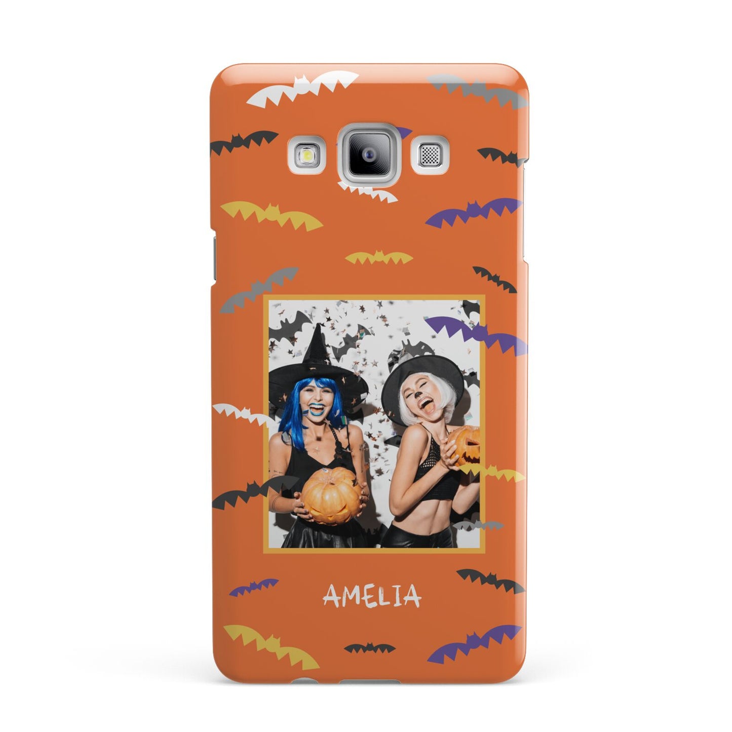 Personalised Halloween Bats Photo Upload Samsung Galaxy A7 2015 Case