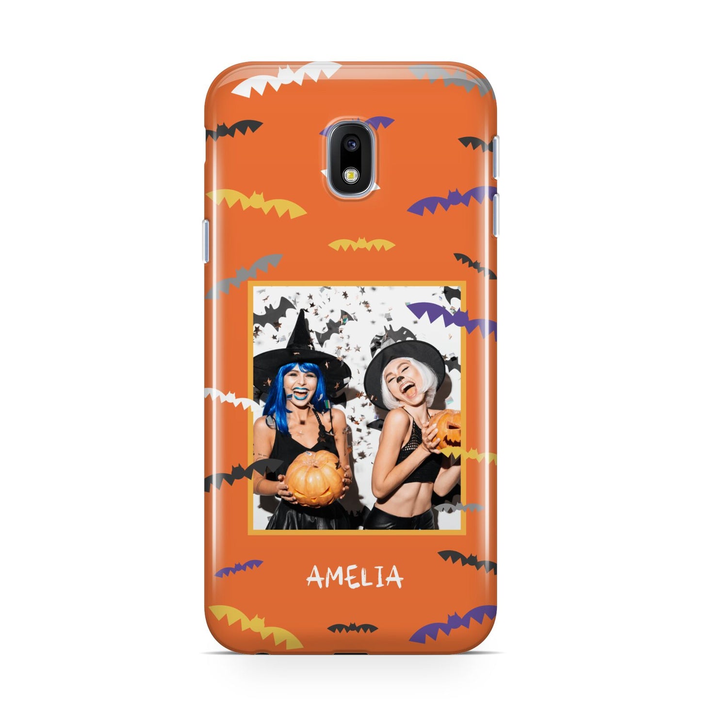 Personalised Halloween Bats Photo Upload Samsung Galaxy J3 2017 Case