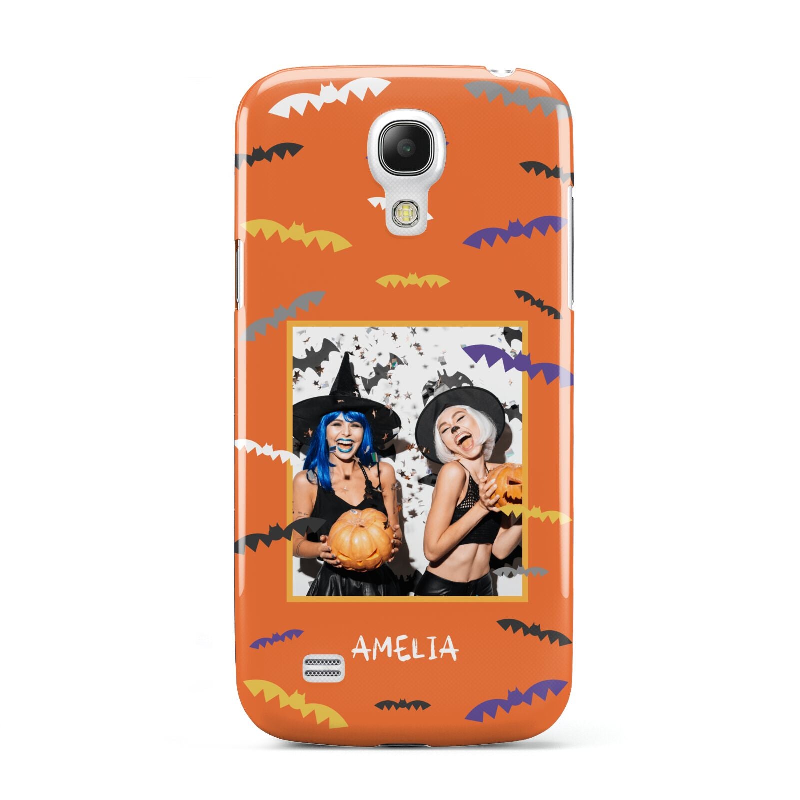 Personalised Halloween Bats Photo Upload Samsung Galaxy S4 Mini Case