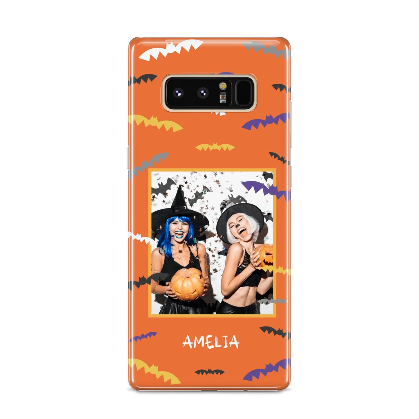 Personalised Halloween Bats Photo Upload Samsung Galaxy S8 Case
