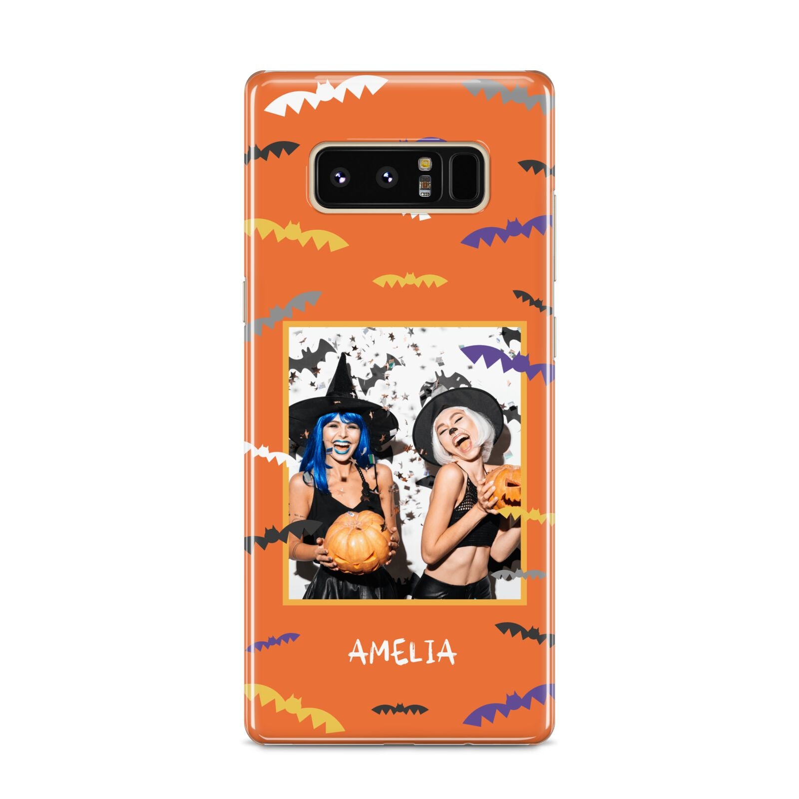 Personalised Halloween Bats Photo Upload Samsung Galaxy S8 Case