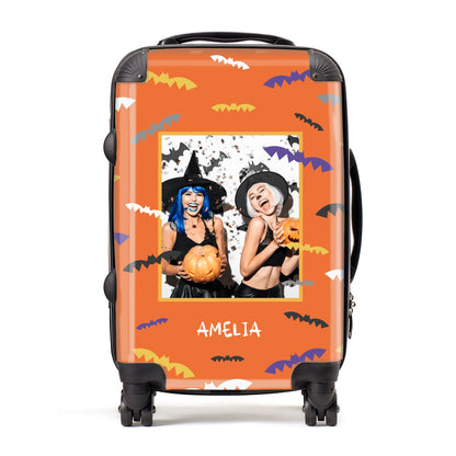 Personalised Halloween Bats Photo Upload Suitcase