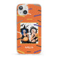 Personalised Halloween Bats Photo Upload iPhone 13 Clear Bumper Case