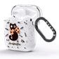 Personalised Halloween Cat AirPods Glitter Case Side Image