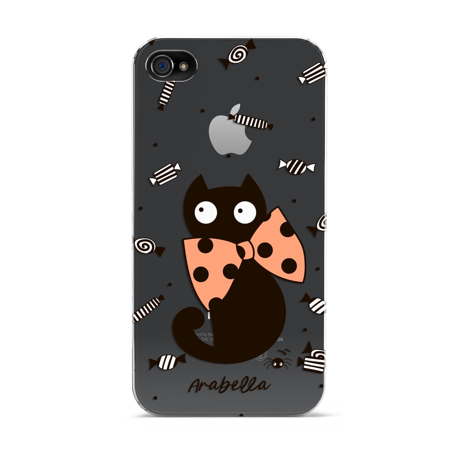 Personalised Halloween Cat Apple iPhone 4s Case