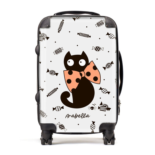 Personalised Halloween Cat Suitcase