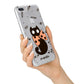 Personalised Halloween Cat iPhone 7 Plus Bumper Case on Silver iPhone Alternative Image