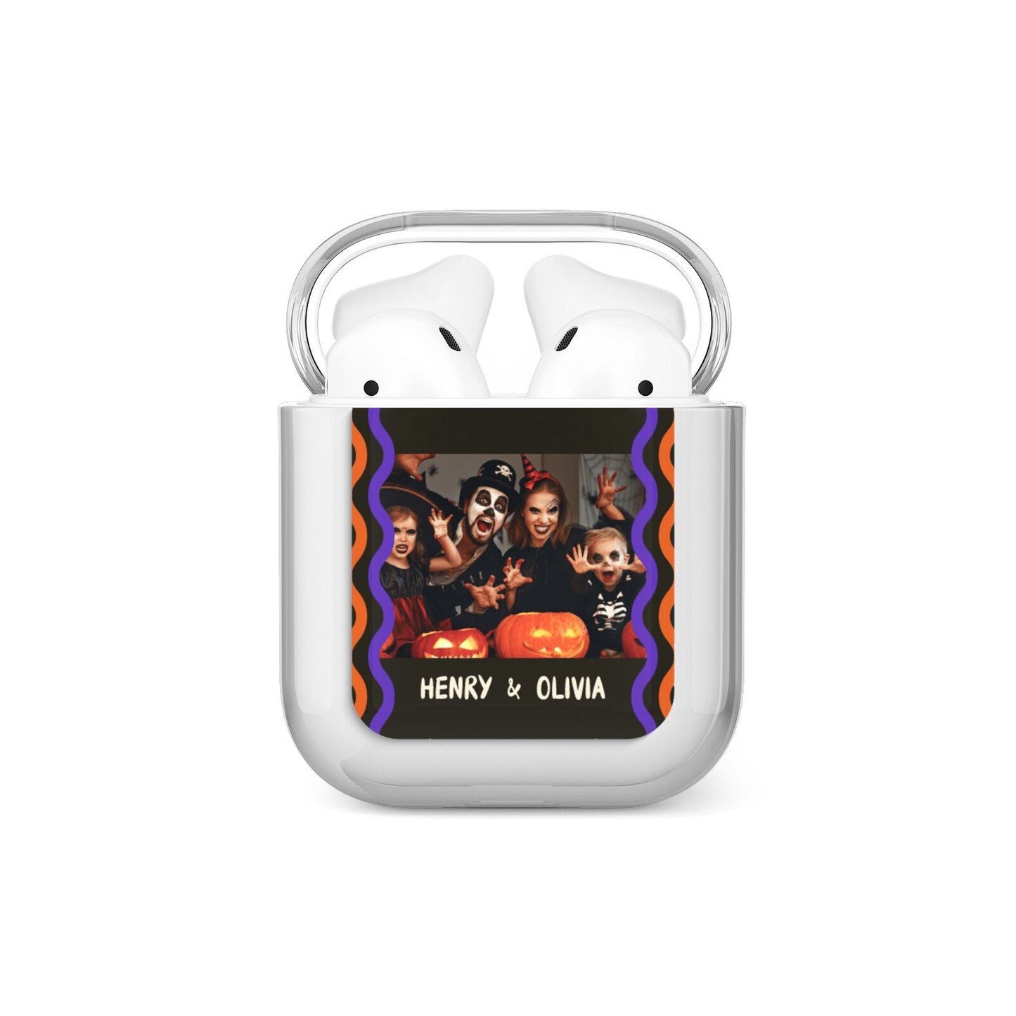 Personalised Halloween Colours Photo AirPods Case