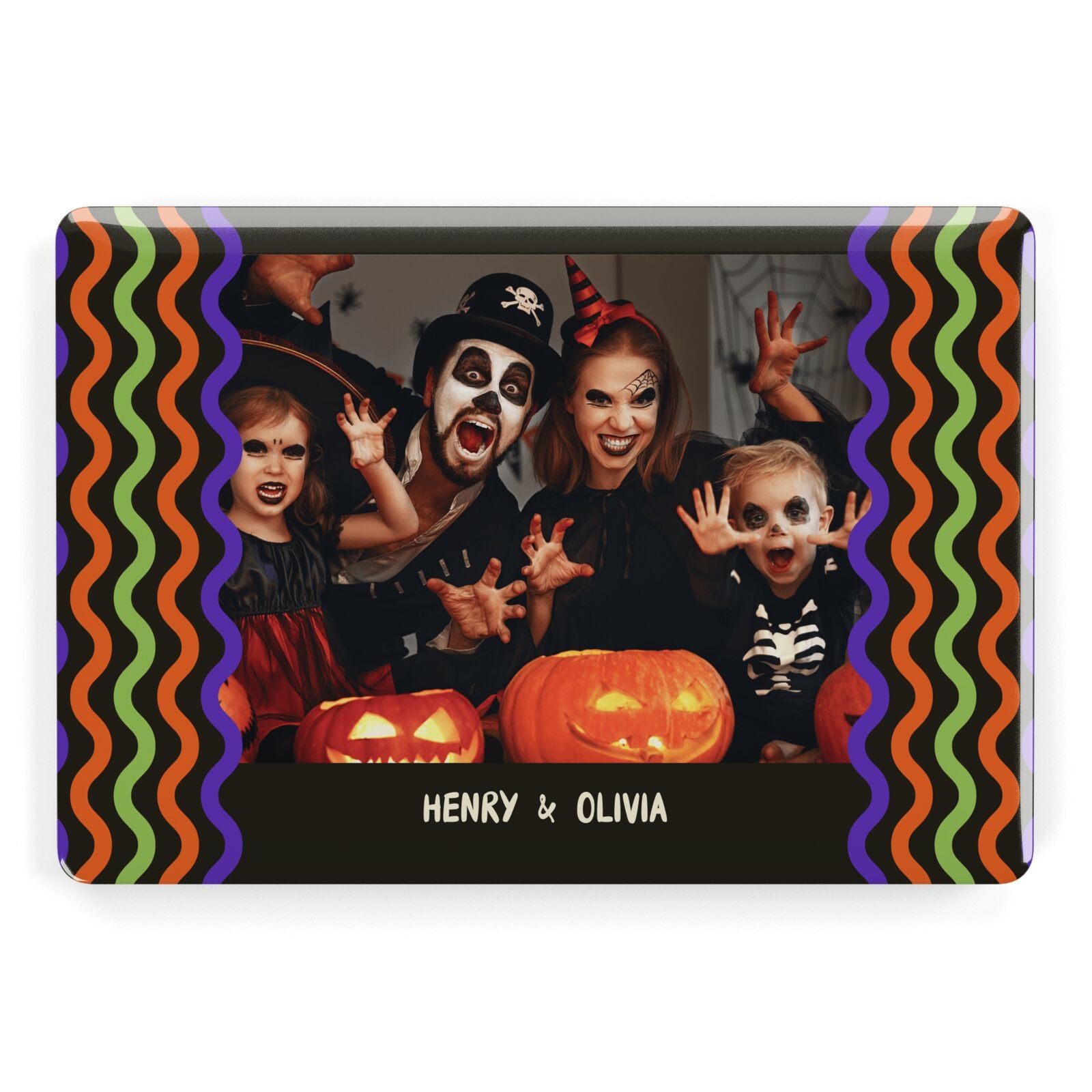 Personalised Halloween Colours Photo Apple MacBook Case