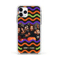 Personalised Halloween Colours Photo Apple iPhone 11 Pro in Silver with White Impact Case
