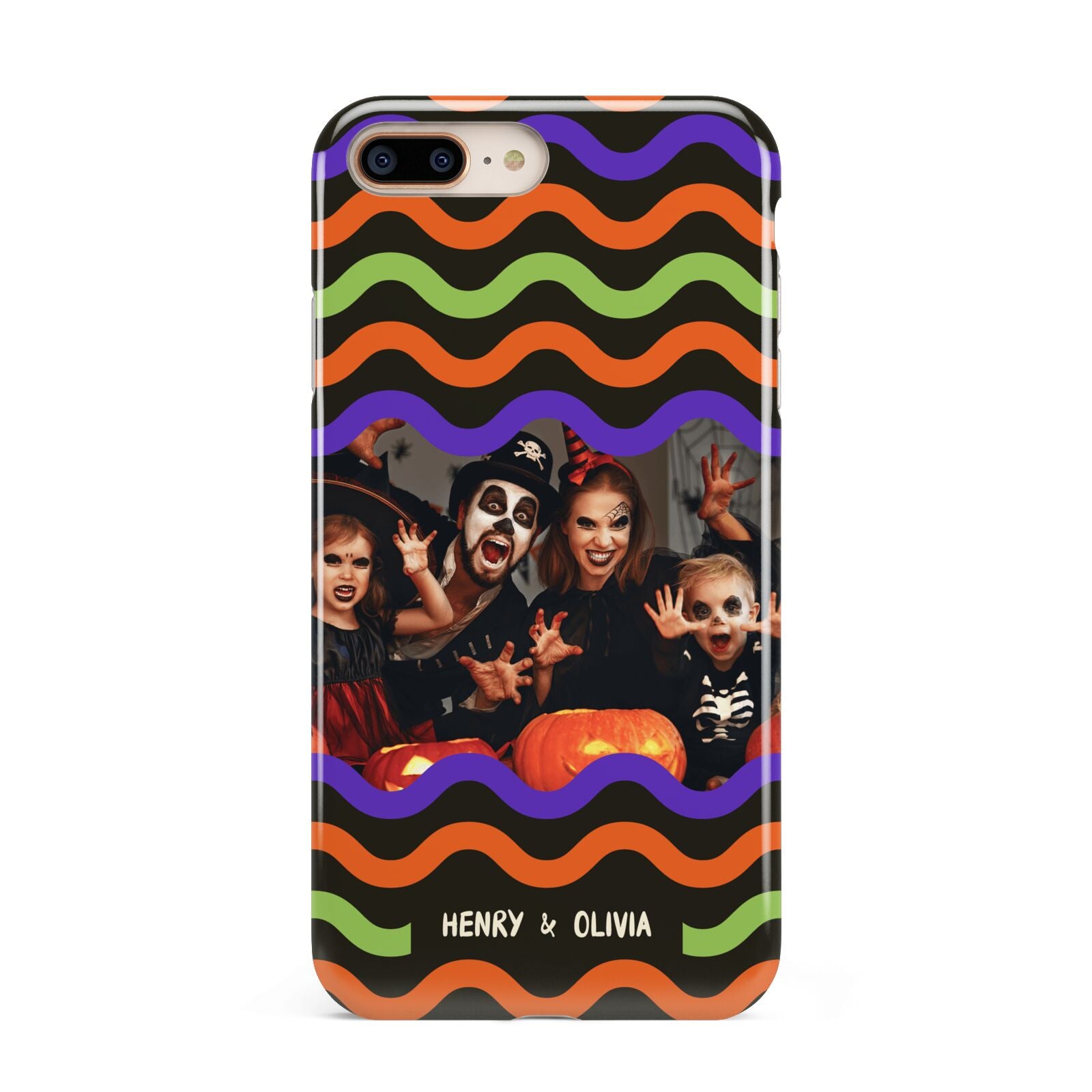 Personalised Halloween Colours Photo Apple iPhone 7 8 Plus 3D Tough Case