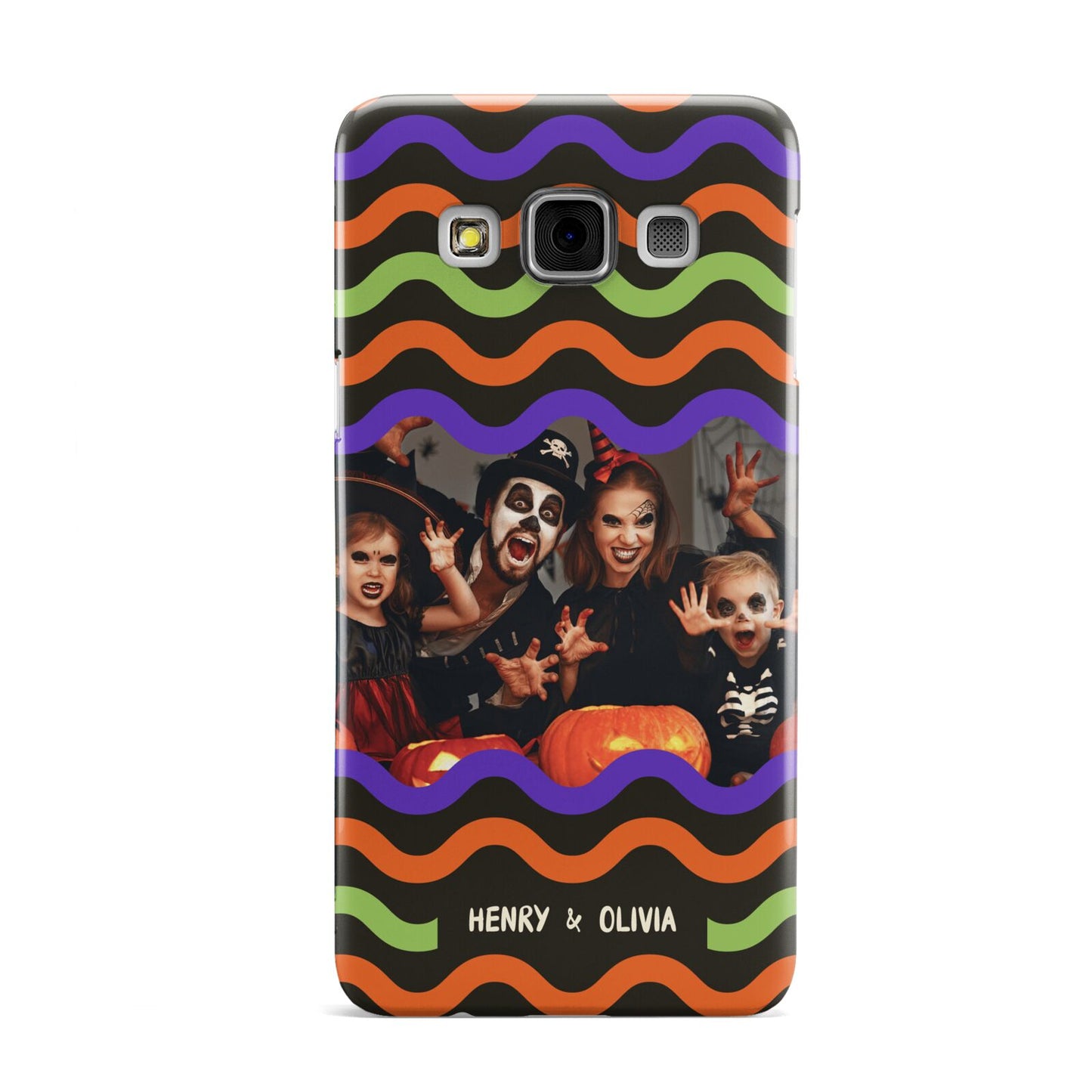 Personalised Halloween Colours Photo Samsung Galaxy A3 Case