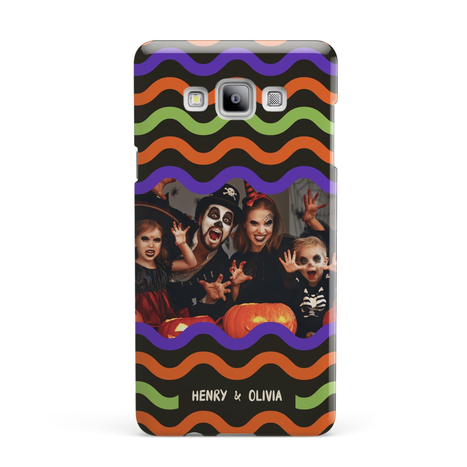 Personalised Halloween Colours Photo Samsung Galaxy A7 2015 Case