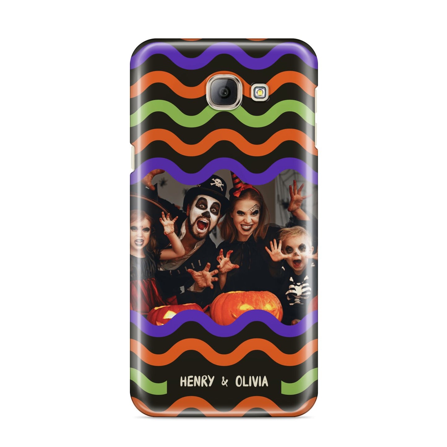 Personalised Halloween Colours Photo Samsung Galaxy A8 2016 Case