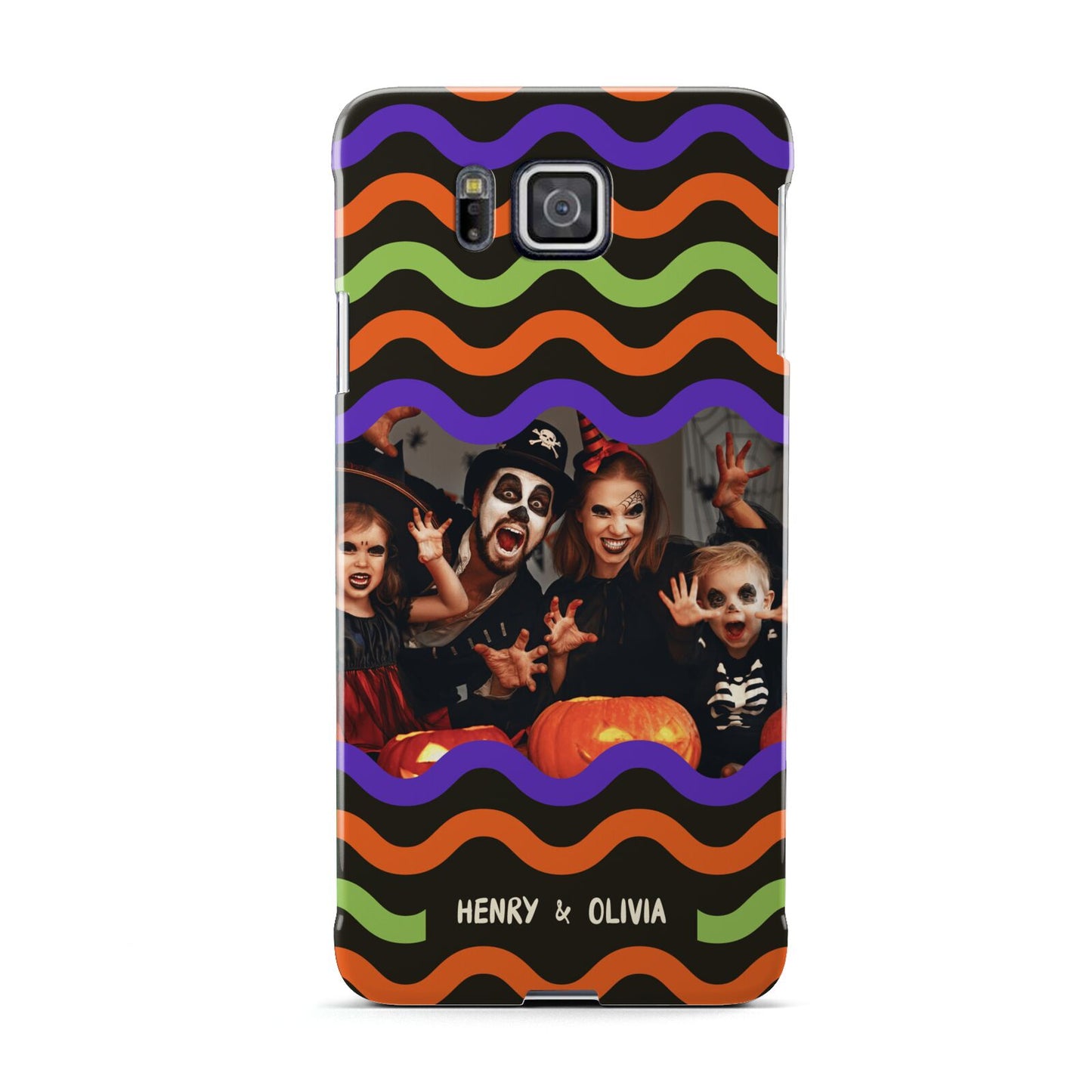 Personalised Halloween Colours Photo Samsung Galaxy Alpha Case
