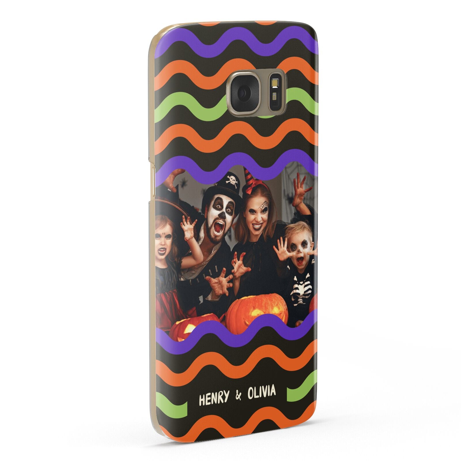 Personalised Halloween Colours Photo Samsung Galaxy Case Fourty Five Degrees