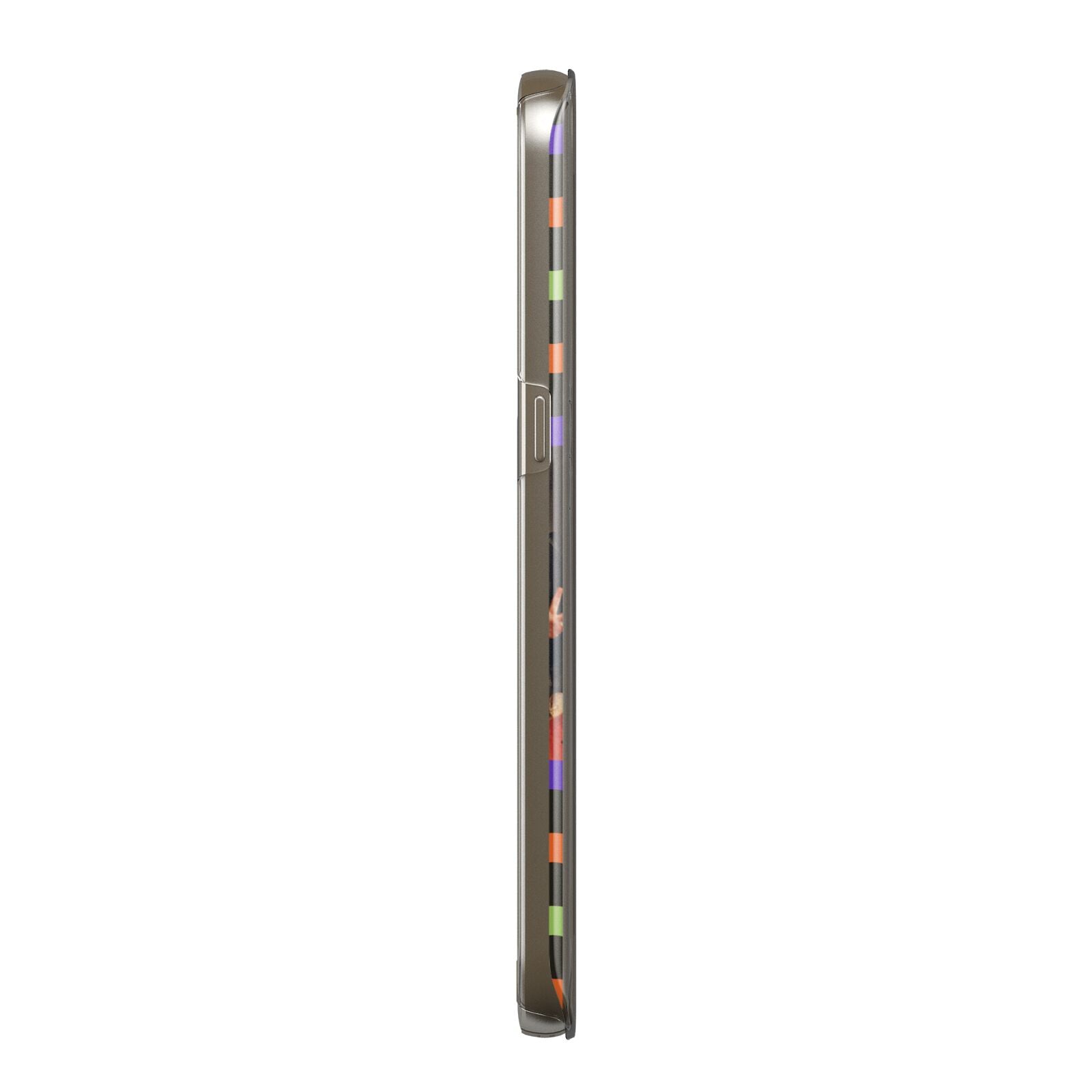Personalised Halloween Colours Photo Samsung Galaxy Case Side View