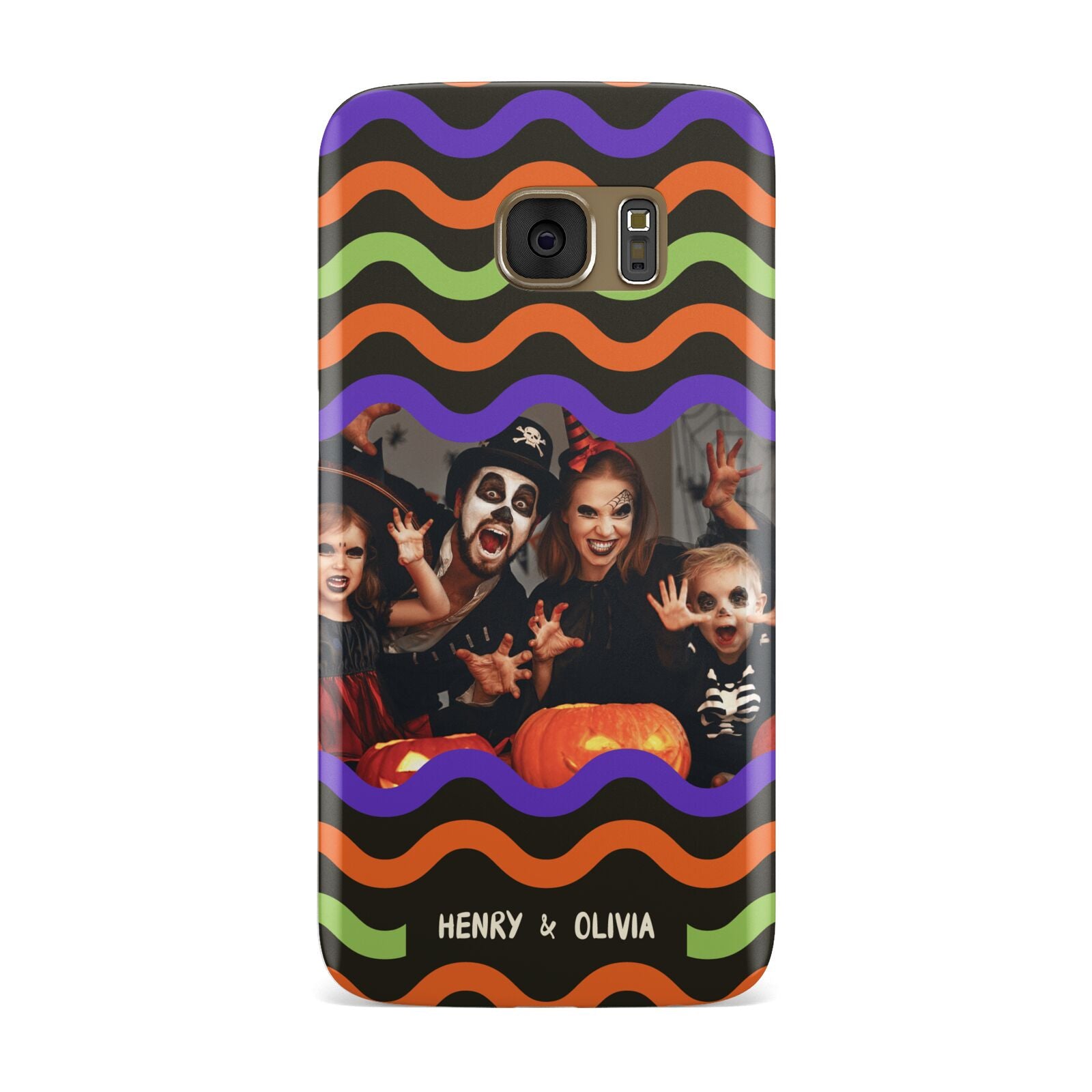 Personalised Halloween Colours Photo Samsung Galaxy Case