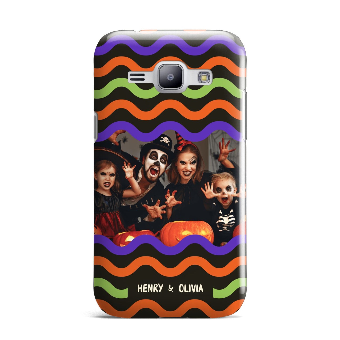 Personalised Halloween Colours Photo Samsung Galaxy J1 2015 Case