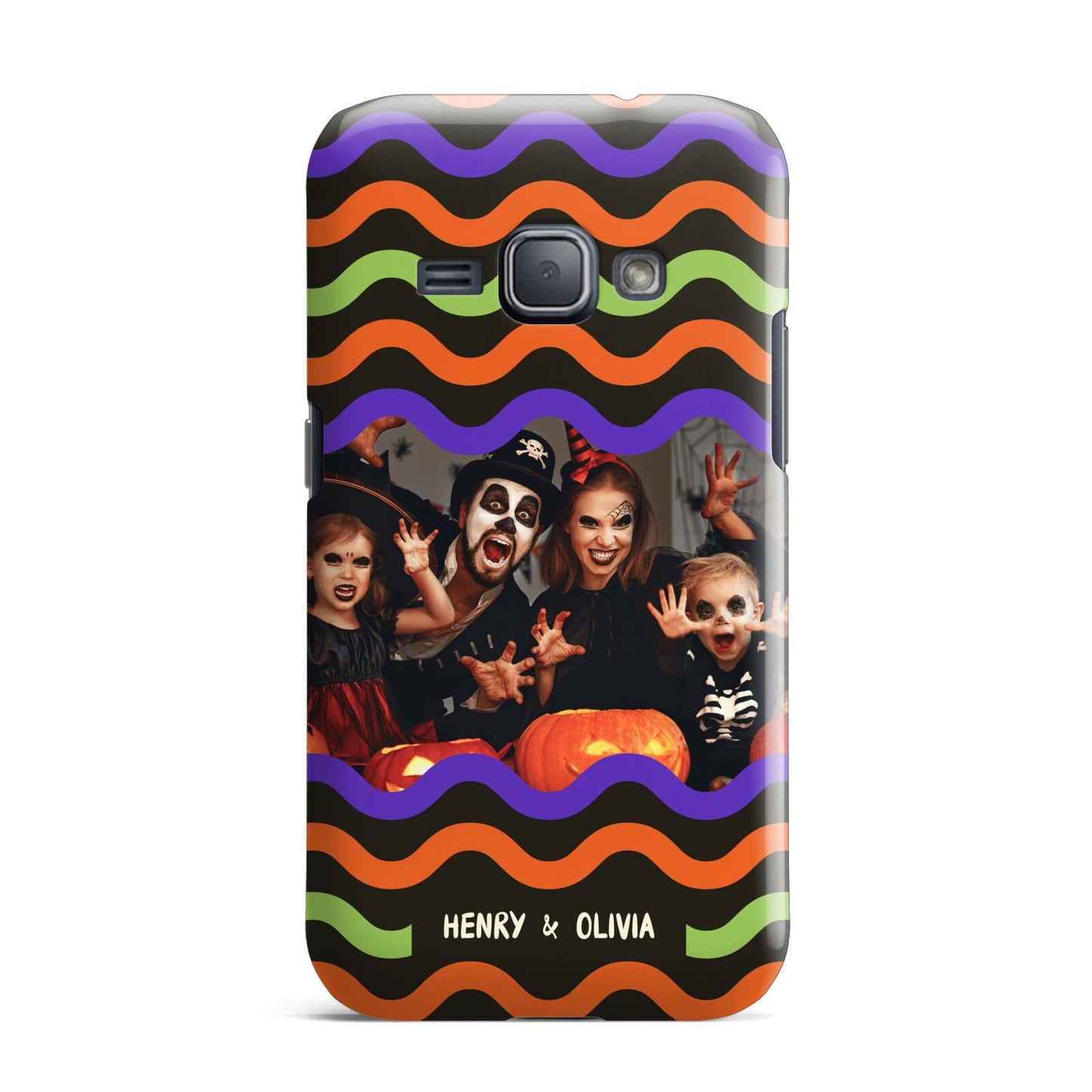 Personalised Halloween Colours Photo Samsung Galaxy J1 2016 Case