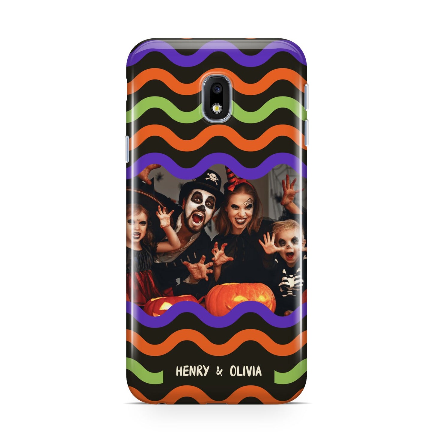Personalised Halloween Colours Photo Samsung Galaxy J3 2017 Case