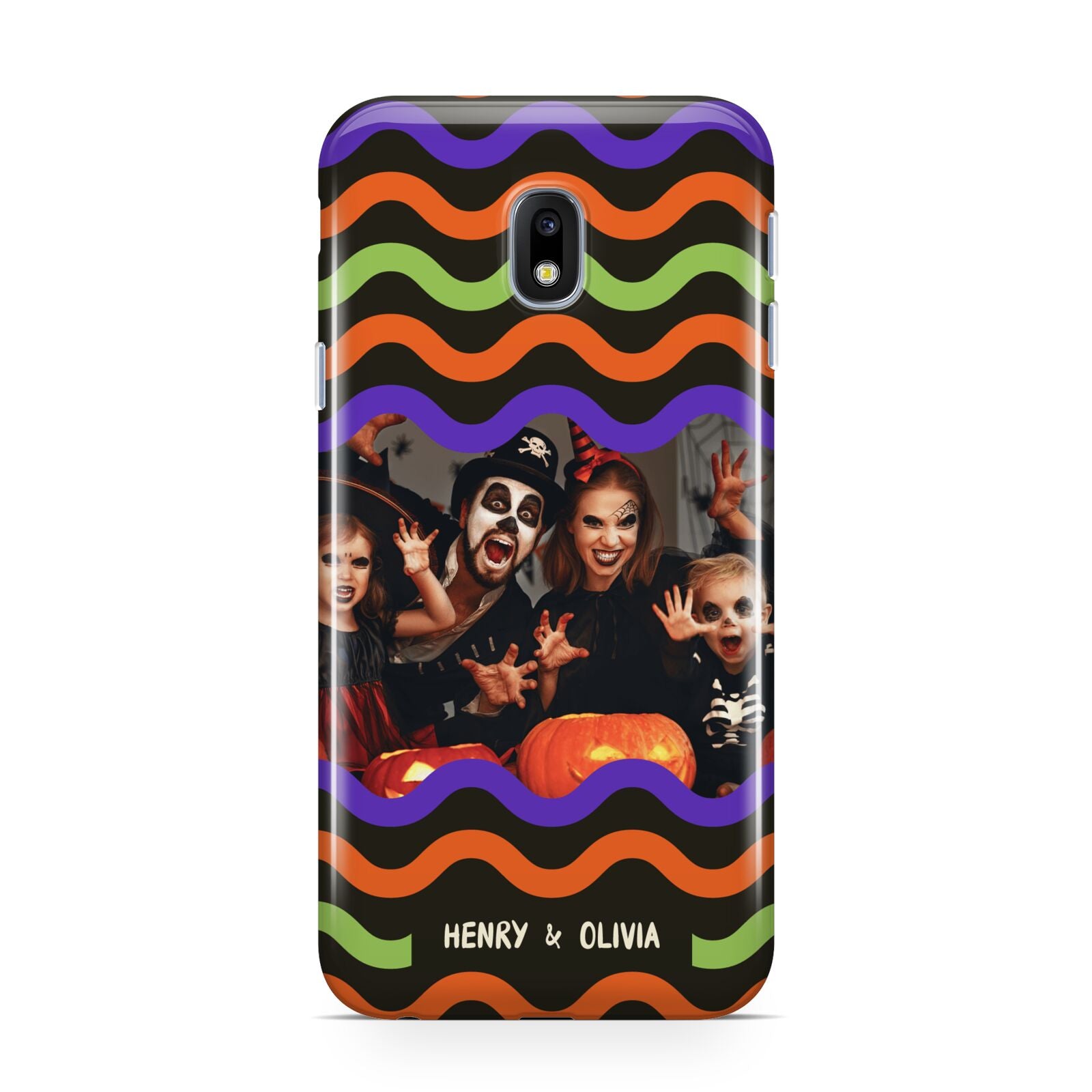 Personalised Halloween Colours Photo Samsung Galaxy J3 2017 Case