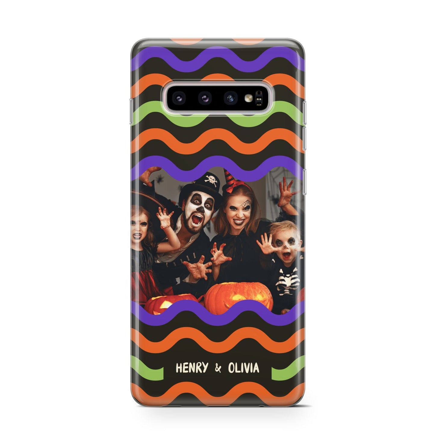 Personalised Halloween Colours Photo Samsung Galaxy S10 Case