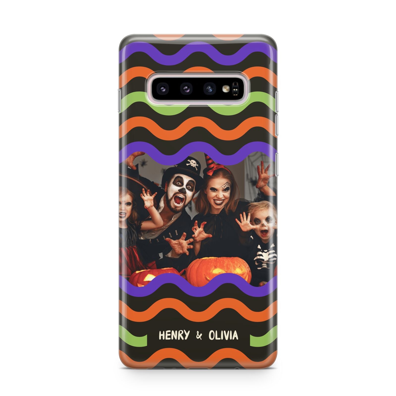 Personalised Halloween Colours Photo Samsung Galaxy S10 Plus Case