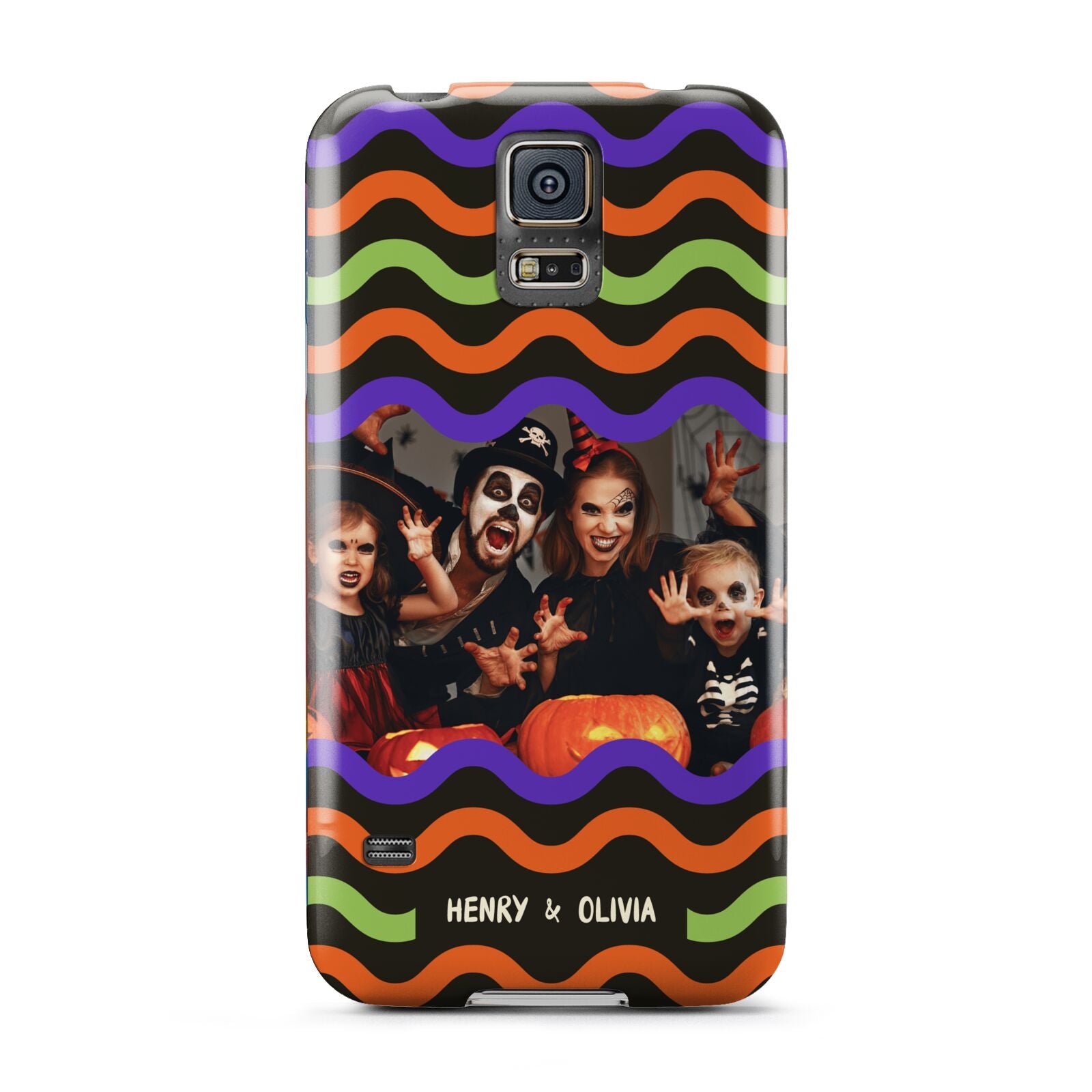 Personalised Halloween Colours Photo Samsung Galaxy S5 Case