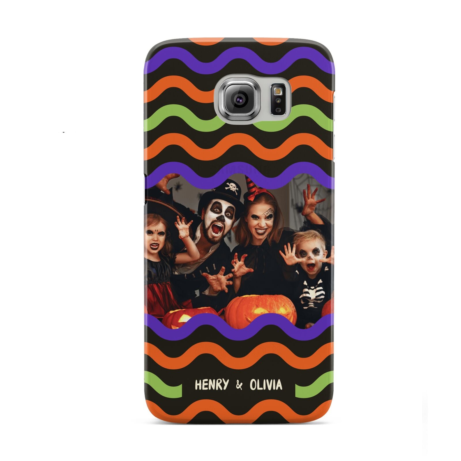 Personalised Halloween Colours Photo Samsung Galaxy S6 Case