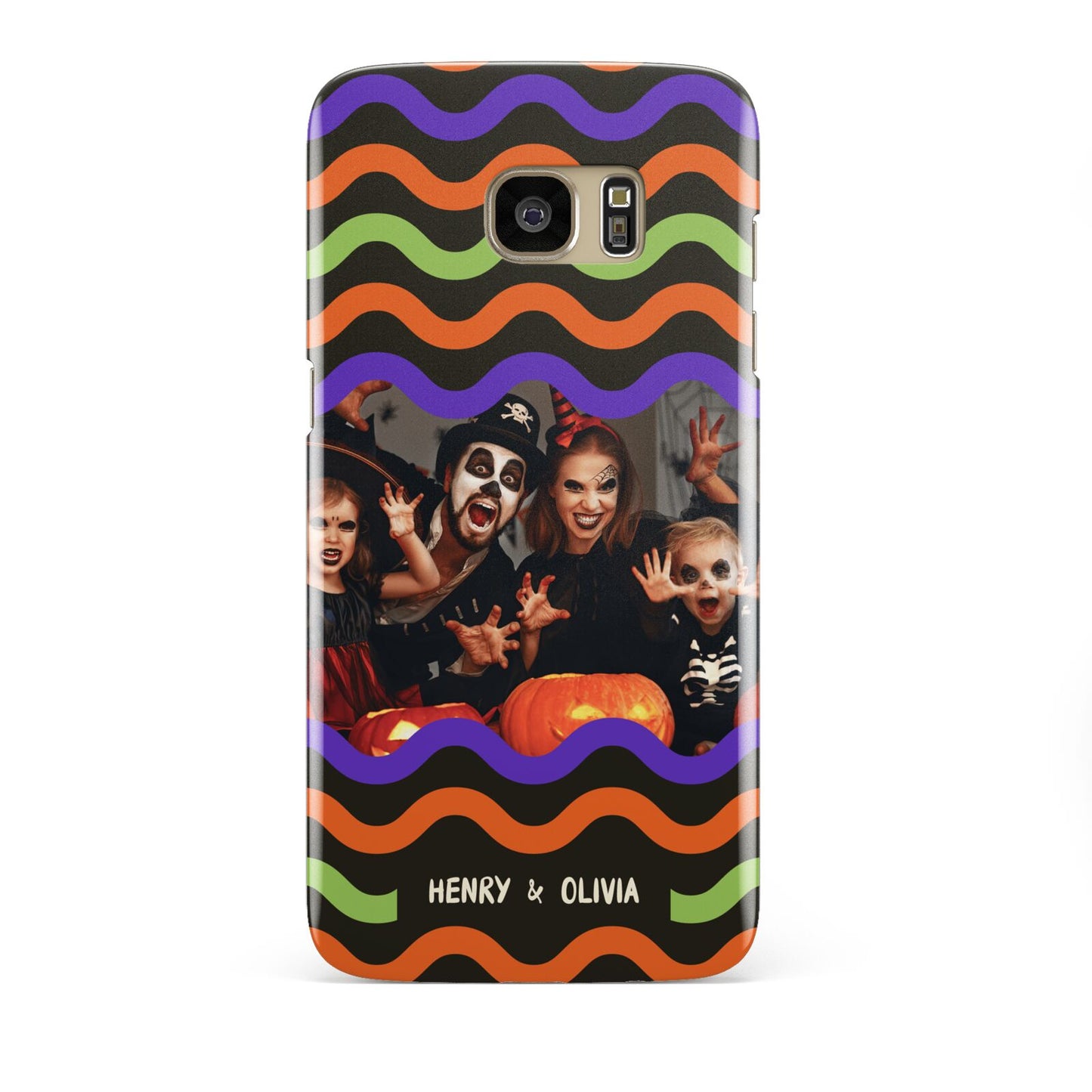 Personalised Halloween Colours Photo Samsung Galaxy S7 Edge Case
