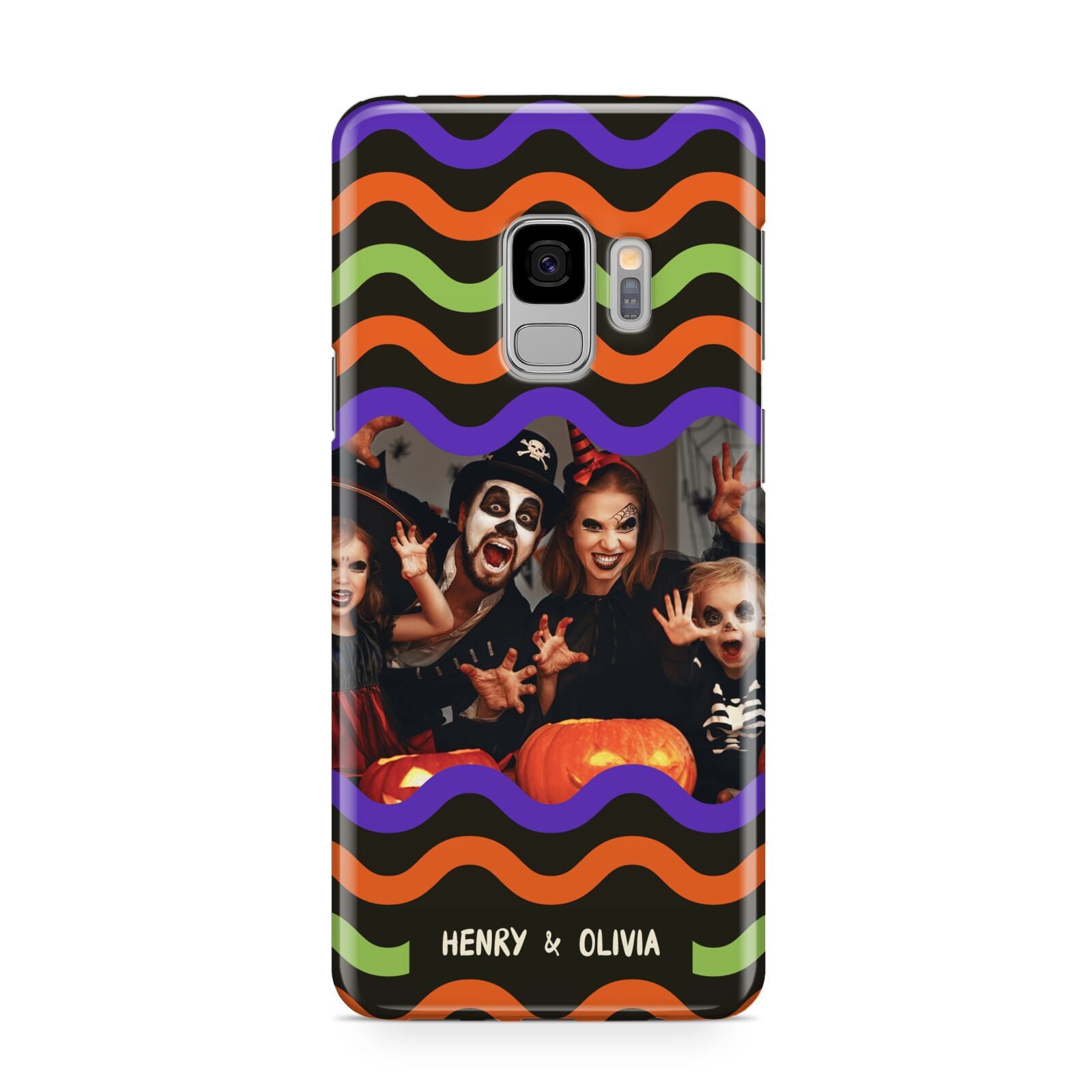 Personalised Halloween Colours Photo Samsung Galaxy S9 Case