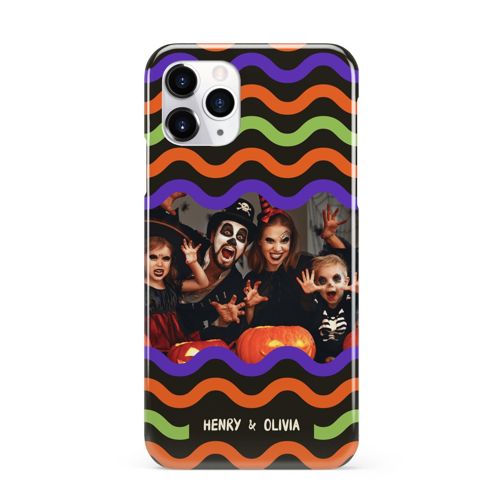 Personalised Halloween Colours Photo iPhone 11 Pro 3D Snap Case