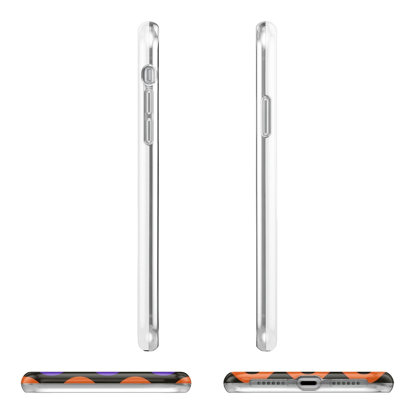 Personalised Halloween Colours Photo iPhone 11 Pro 3D Tough Case Angle Images