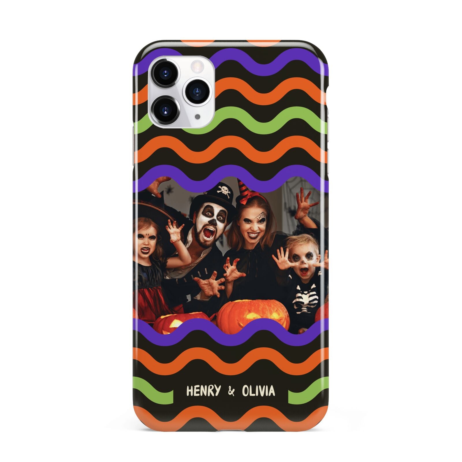 Personalised Halloween Colours Photo iPhone 11 Pro Max 3D Tough Case