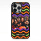 Personalised Halloween Colours Photo iPhone 13 Pro Black Impact Case on Silver phone
