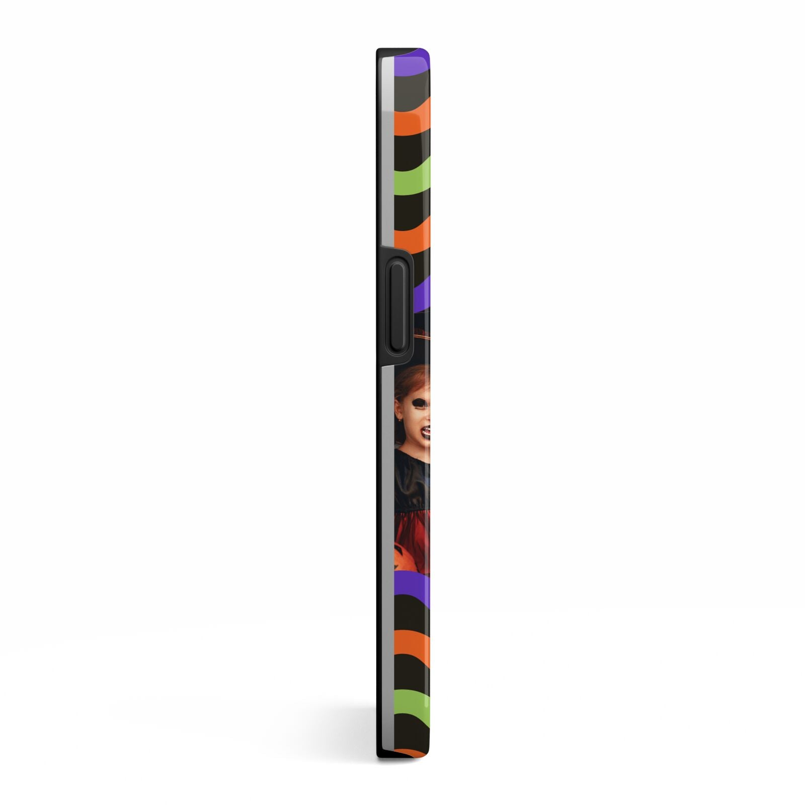 Personalised Halloween Colours Photo iPhone 13 Side Image 3D Tough Case