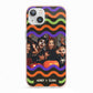 Personalised Halloween Colours Photo iPhone 13 TPU Impact Case with Pink Edges