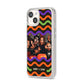 Personalised Halloween Colours Photo iPhone 14 Clear Tough Case Starlight Angled Image