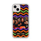 Personalised Halloween Colours Photo iPhone 14 Plus Glitter Tough Case Starlight